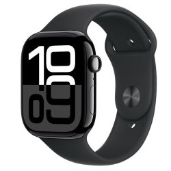 APPLE WATCH SERIES 10 GPS 46MM JET BLACK ALUMINIUM CASE BLACK S