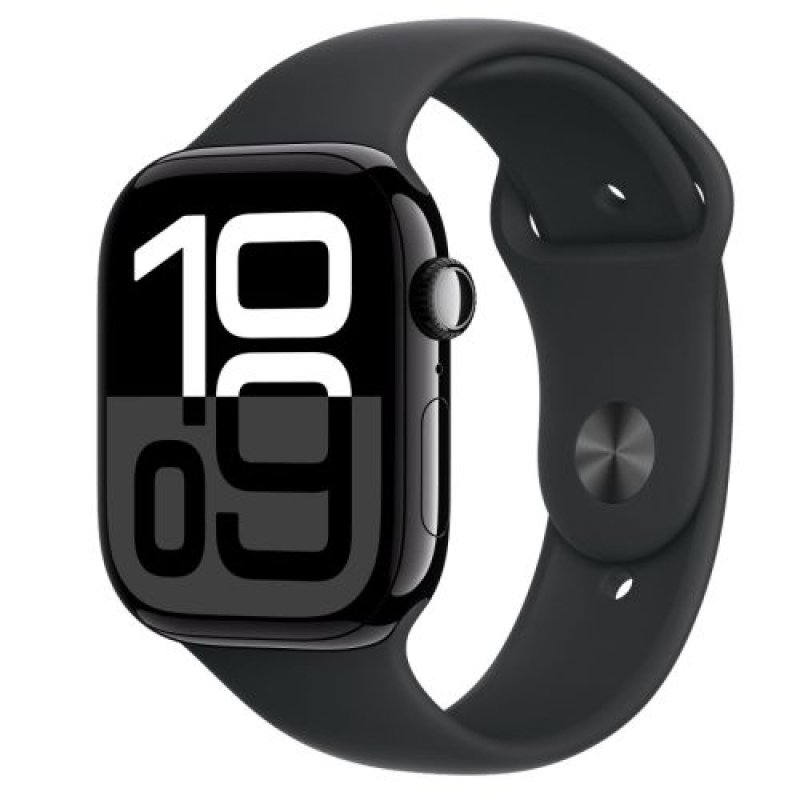 APPLE WATCH SERIES 10 GPS 46MM JET BLACK ALUMINIUM CASE BLACK S