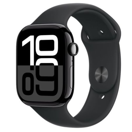 APPLE WATCH SERIES 10 GPS 46MM JET BLACK ALUMINIUM CASE BLACK S