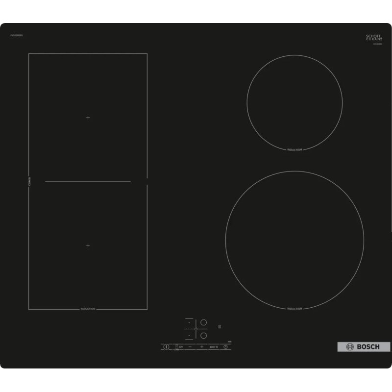 Bosch Serie 4 PVS61RBB5E hob Black Built-in 60 cm Zone induction hob 4 zone(s)
