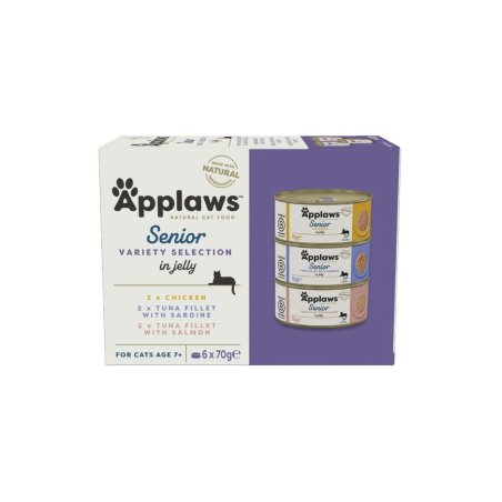 Applaws - Multipack Senior Variety Jelly Selection - 6x70g