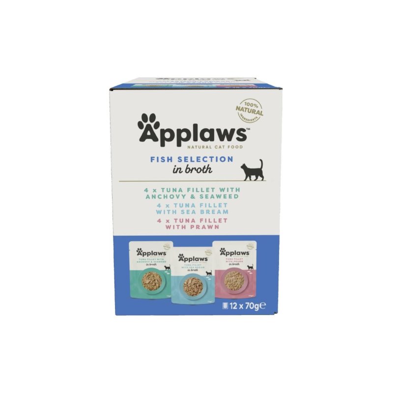 Applaws - Multipack Fish Broth Selection - 12x70g