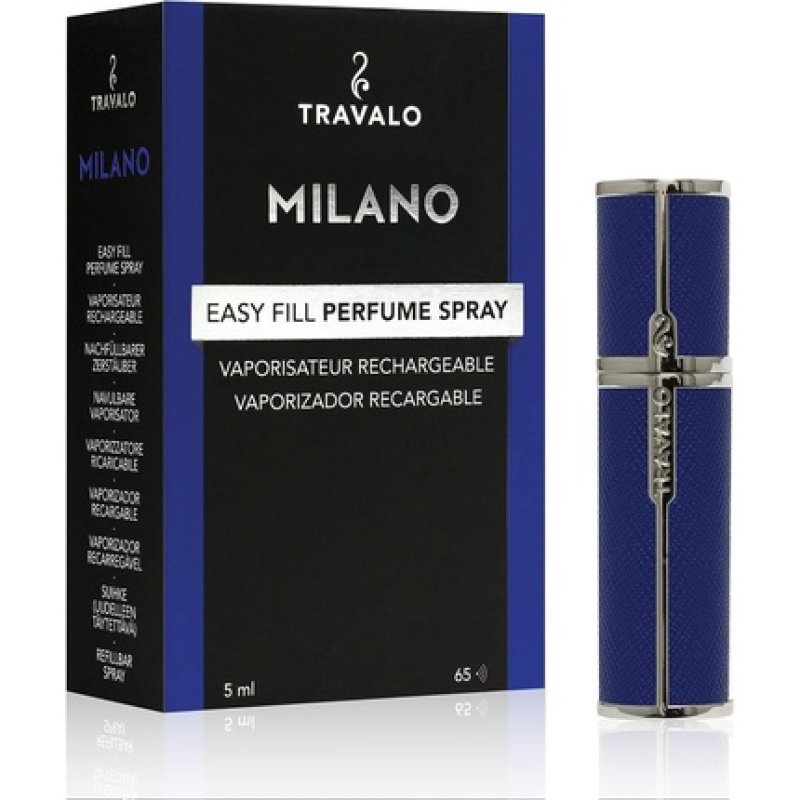 Travalo Milano Perfume Atomizer Travel Refill U-Change System TSA Approved Reusable Airtight Easy Fill Mini Pump