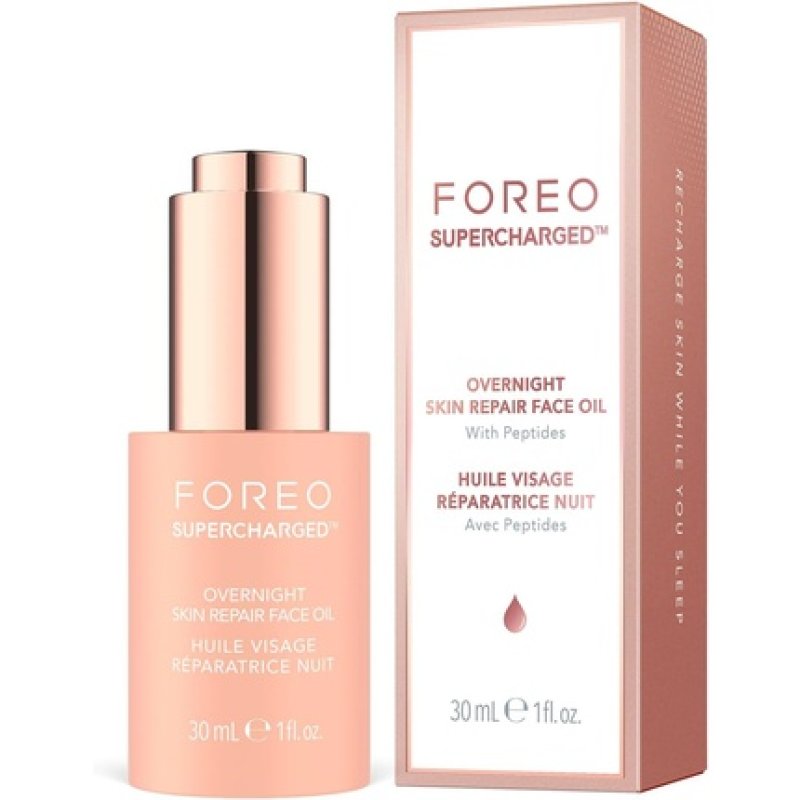 Foreo Supercharged Overnight Skin Repair Face Oil with Anti-Aging Vitamin E