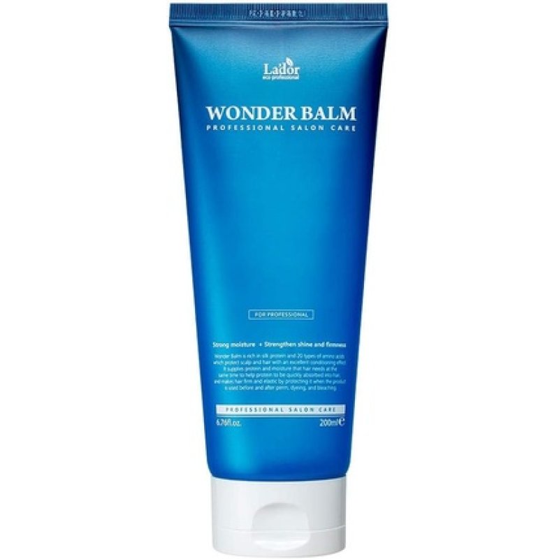 LA'DOR Wonder Balm 200ml Hair Treatment Conditioner with Silk Protein for Intense Curl Nourishment and Softness