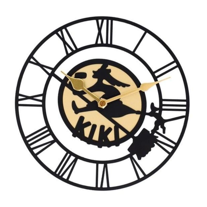 KIKI LA PETITE SORCIERE - Panneau de Kiki - Horloge 20x20x2.5cm