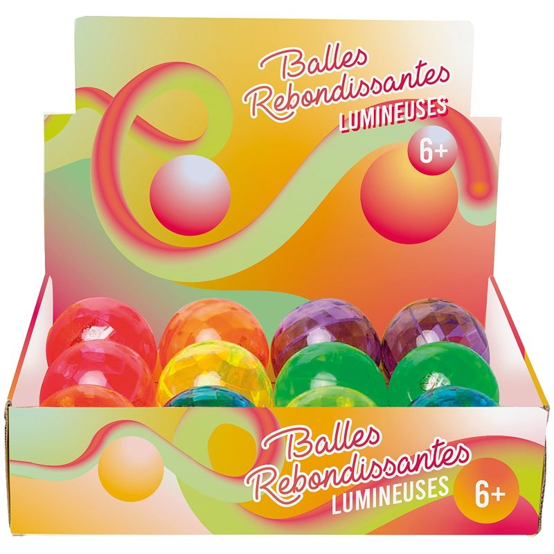 Balle rebondissante lumineuse (Coloris aléatoire)