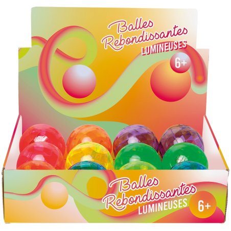 Balle rebondissante lumineuse (Coloris aléatoire)