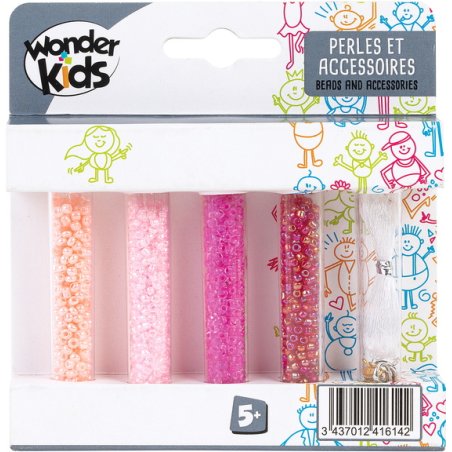 Set de 4 tubes perles acc