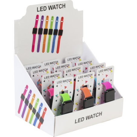 montre silicone led