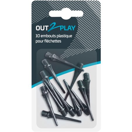 10 EMBOUTS PLAST FLECHETTES