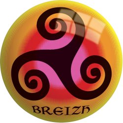 BALLON 23CM BREIZH RAINBOW