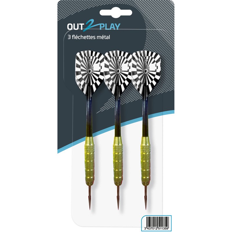 3 flechettes 20gr met o2p as3