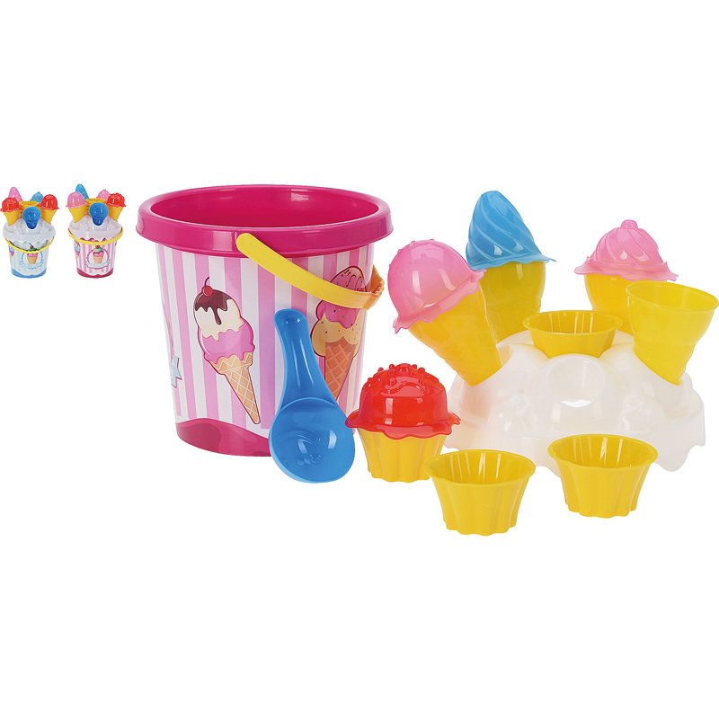 seau plage glaces 17cm ass2