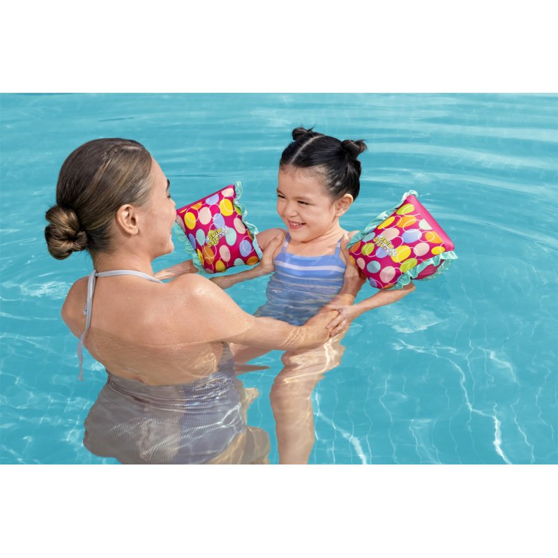 Bestway Swim Safe ABC AquaStar Fabric Inflatable Armband Floaties S/M