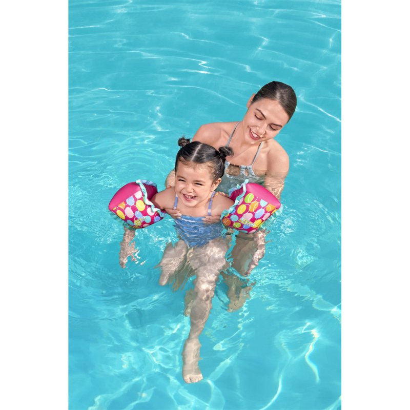 Bestway Swim Safe ABC AquaStar Fabric Inflatable Armband Floaties S/M