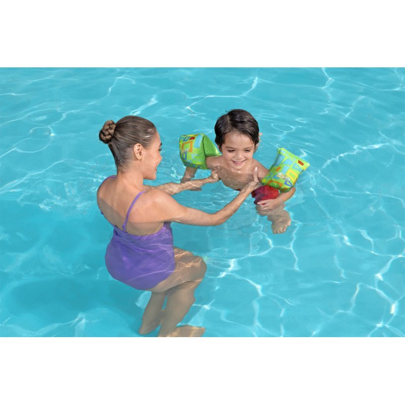 Bestway Swim Safe ABC AquaStar Fabric Inflatable Armband Floaties S/M