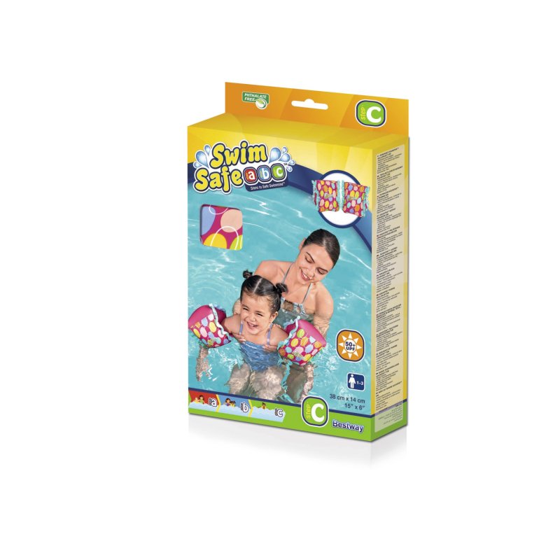Bestway Swim Safe ABC Brassards gonflables tissu AquaStar S/M
