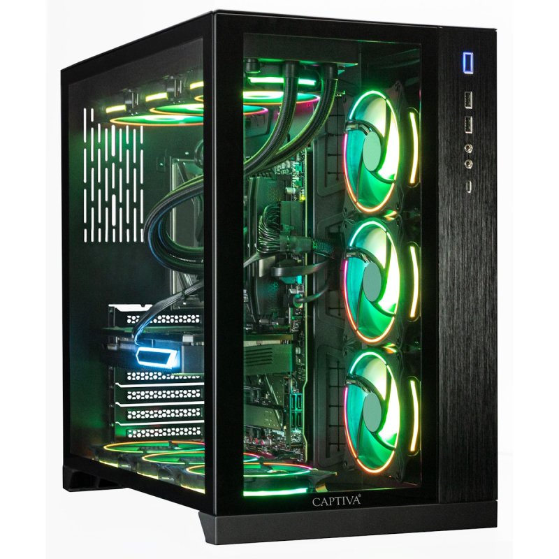 Captiva Highend Gaming PC R89-085 AMD Ryzen 7 9800X3D, 64GB DDR5 RAM, 2TB M.2 SSD, NVIDIA GeForce RTX 5080 (16GB