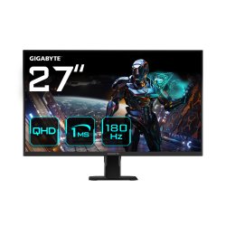 GIGABYTE GS27QA Moniteur de jeu 27" QHD - 2560 x 1440, 180Hz, 1ms, 300 cd/m², FreeSync, HDR Ready, HDMI 2.0,