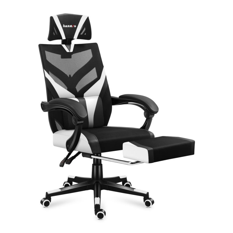 Huzaro Combat 5.0 PC gaming chair Mesh seat Black, White