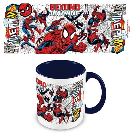 Marvel - Spider-Man - Mug Beyond Amazing Intérieur Coloré Bleu 315ml