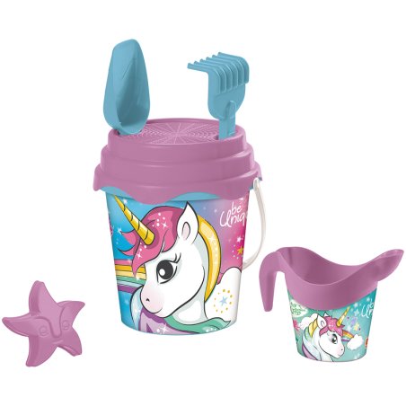 SEAU GARNI +ARR LICORNE 17CM