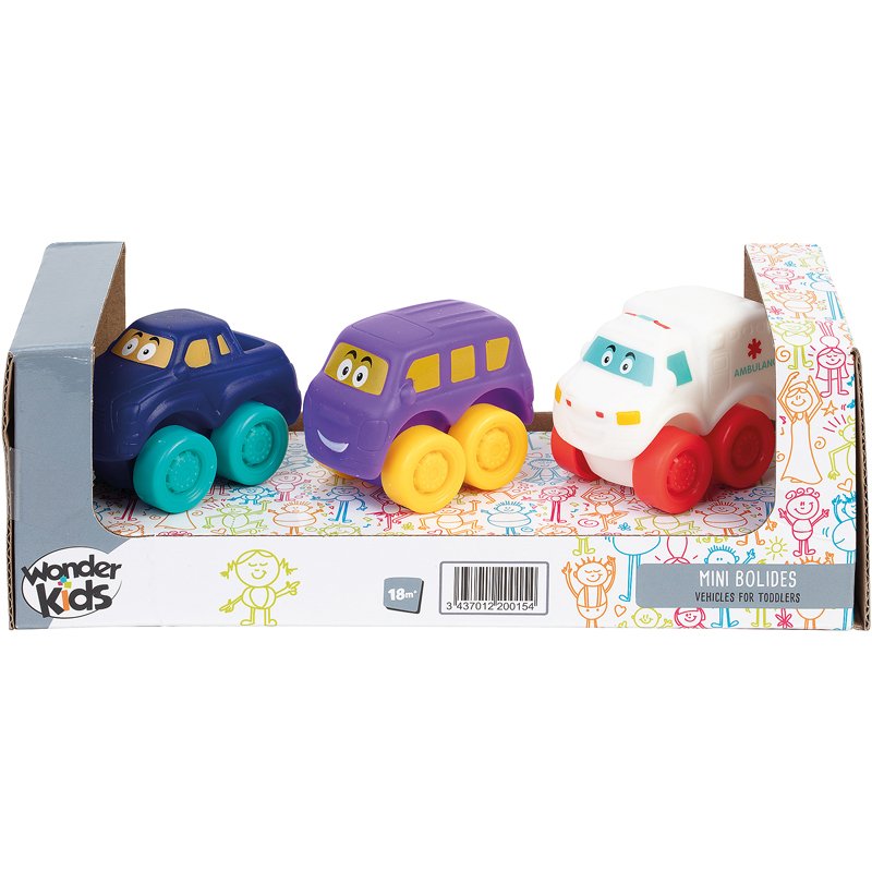 SET 3 MINI VEHICULES ASS4