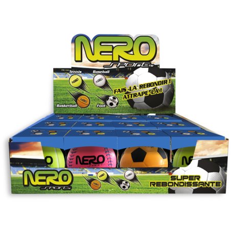 BALLE SPORT 9CM ASS4 PRE12