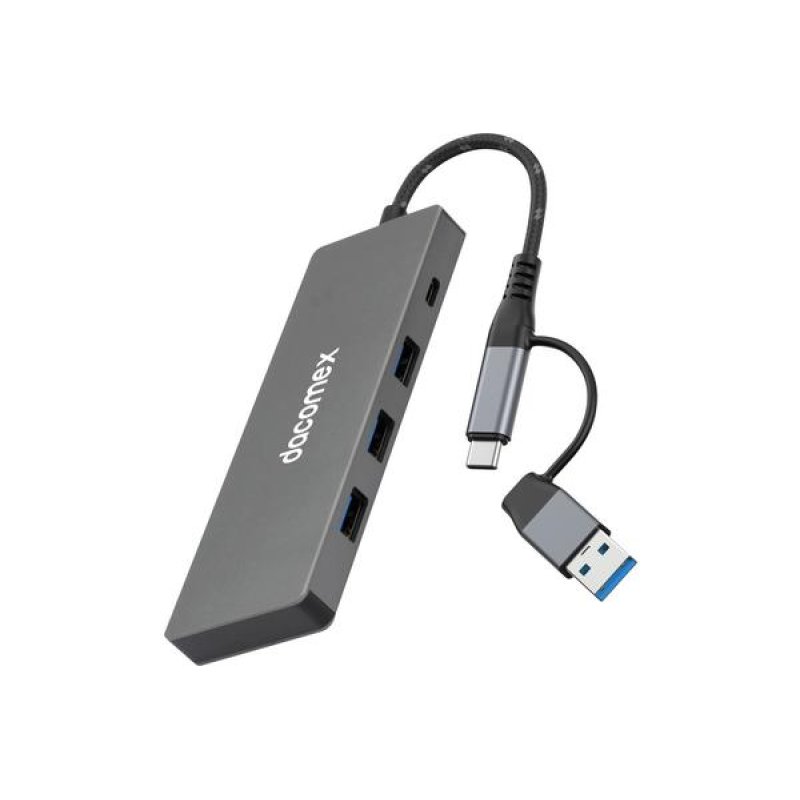 DACOMEX USB Hub HB607 USB Type-A/C, 7 x Type-A 1 x Type-C