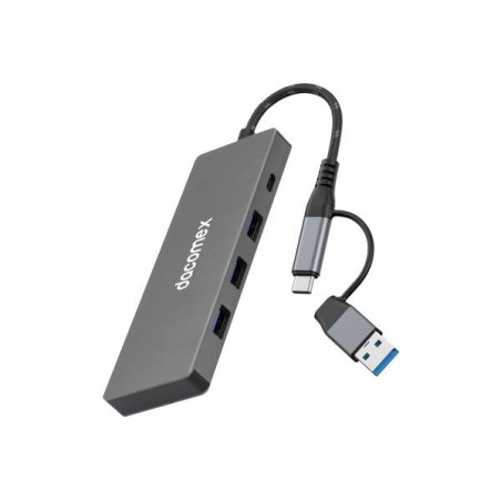 DACOMEX USB Hub HB607 USB Type-A/C, 7 x Type-A 1 x Type-C