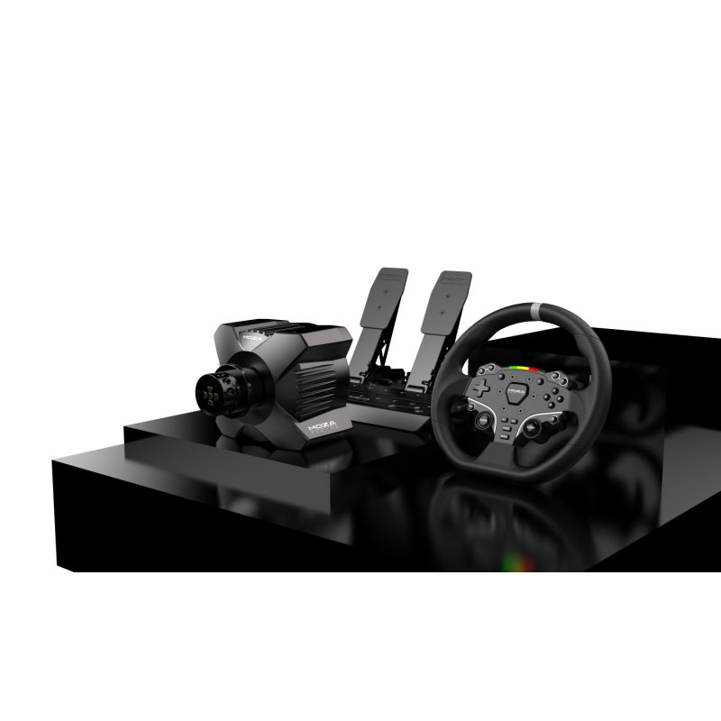 Moza Racing RS074 accessoire de jeux vidéo Noir Bluetooth/USB Volant pédales Numérique PC