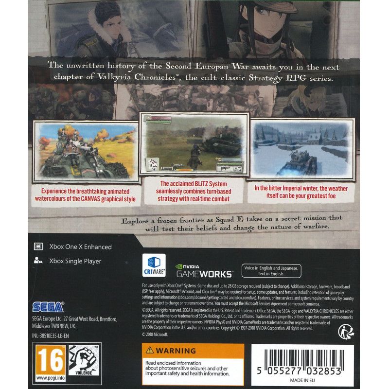 SEGA Valkyria Chronicles 4 - Edition de lancement