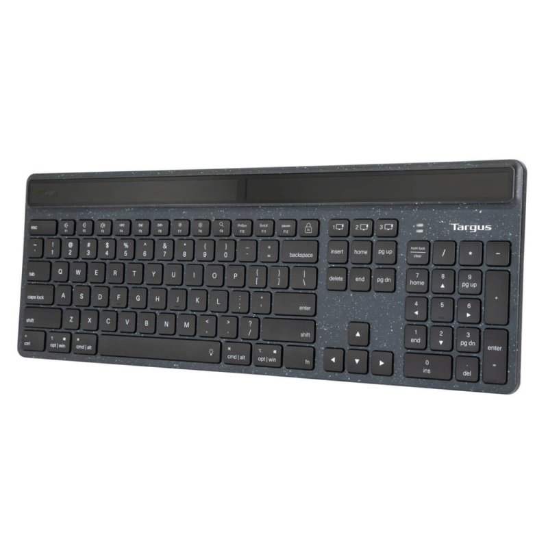 Targus Sustainable Energy Harvesting EcoSmart keyboard Universal Bluetooth QWERTZ German Black