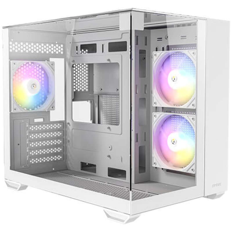 Boitier Mini Tour Micro-ATX Antec CX600M Trio RGB avec panneaux vitrés (Blanc)