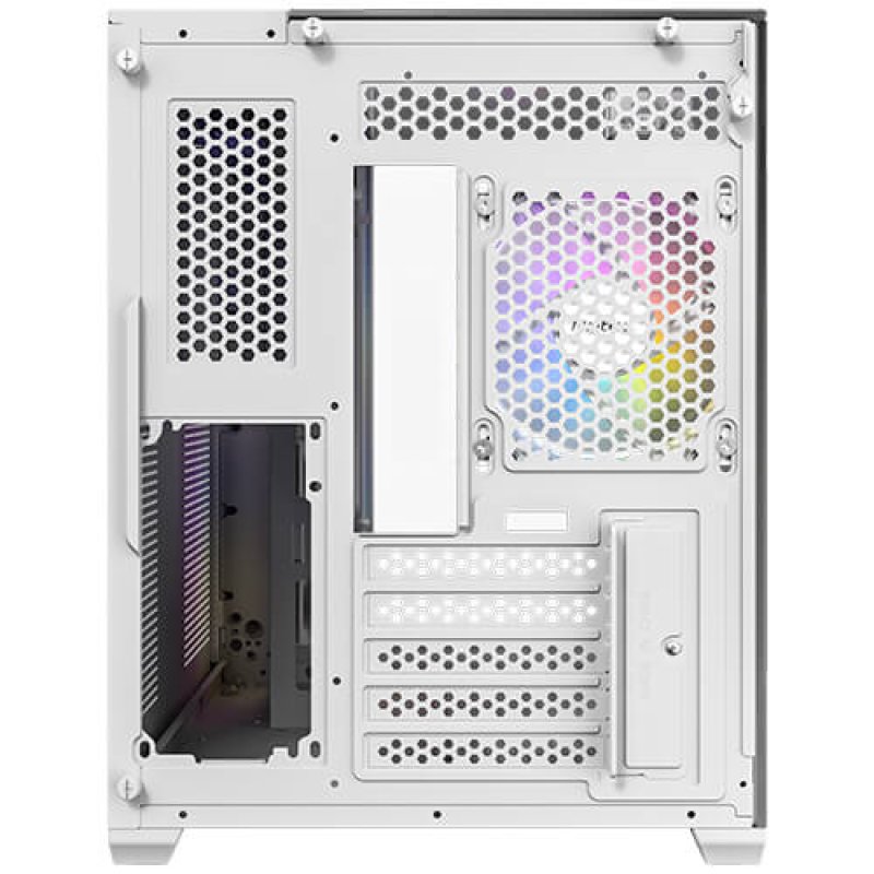 Boitier Mini Tour Micro-ATX Antec CX600M Trio RGB avec panneaux vitrés (Blanc)