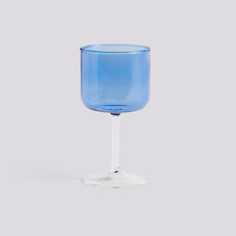 HAY - Tint Wine Glass Set of 2 - Blue and clear