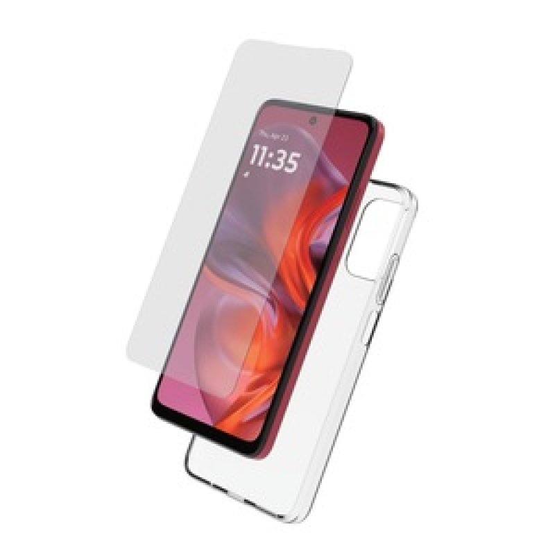 STARTER PACK COQUE SOUPLE VERRE TREMPE MOTOROLA G05