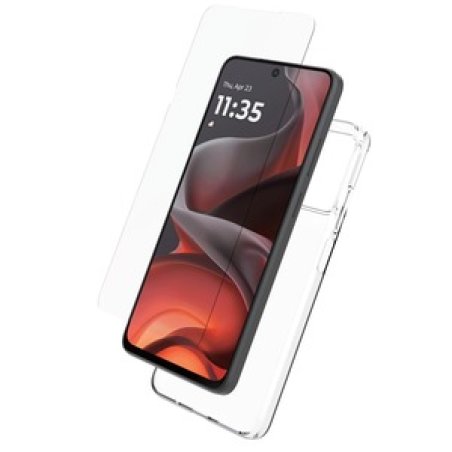 STARTER PACK COQUE SOUPLE VERRE TREMPE MOTOROLA G15