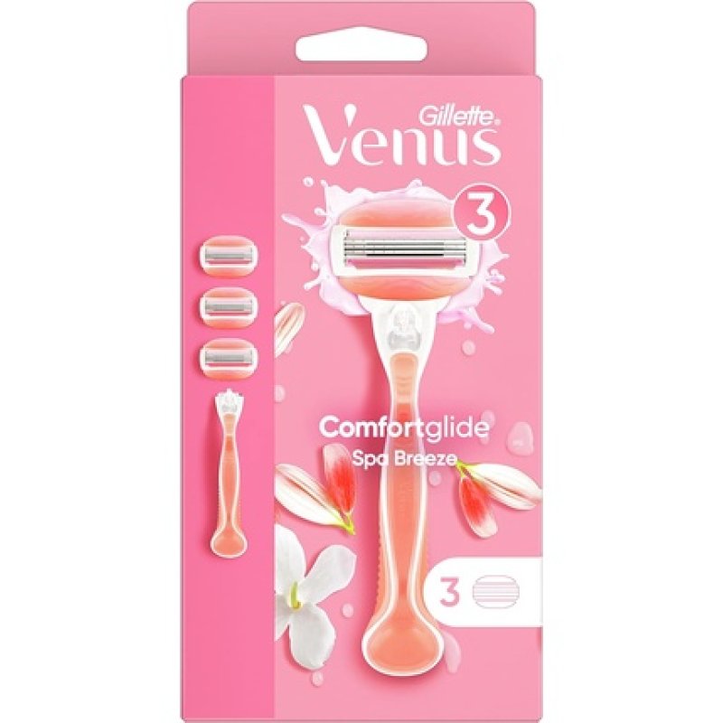 Gillette Venus Spa Breeze Razor with 3 Refills