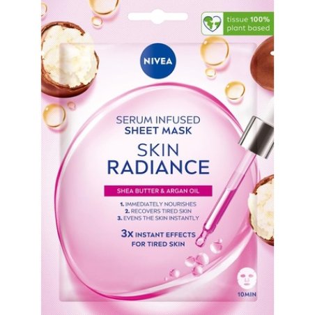 NIVEA SKIN RADIANCE Mouth Mask with Brightening Serum 1 Piece Pink