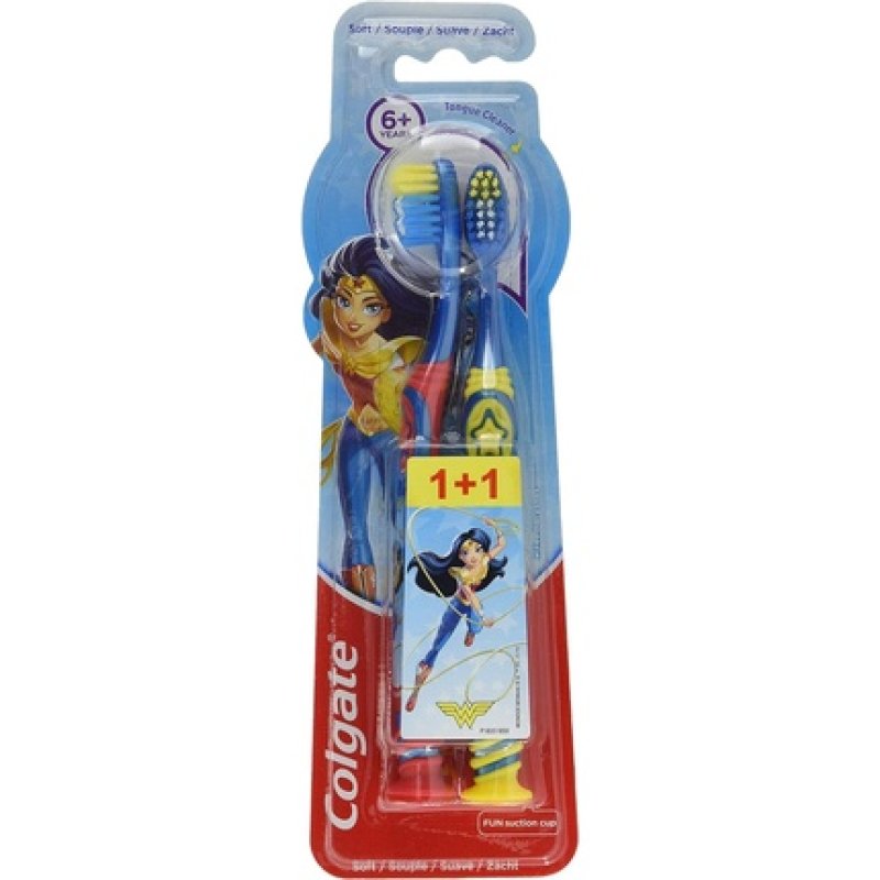 Colgate Oral Care Kids Toothbrush Ages 6 Assorted Model - Pack of 2
