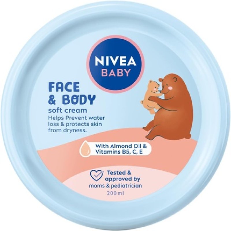 NIVEA BABY Face and Body Care Cream 200ml