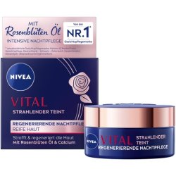 NIVEA VITAL Radiant Complexion Regenerating Night Care for Mature Skin Face Care for Firmer and Regenerated Skin Night