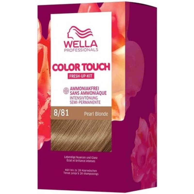 Wella Professionals Color Touch Demi Permanent Hair Colour without Ammonia 130ml 8/81 Pearl Blonde with Hair Mask