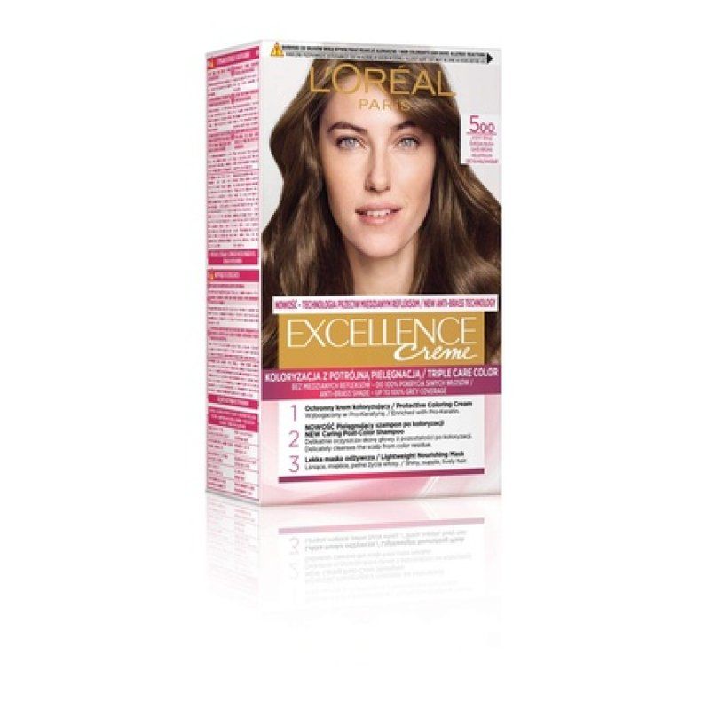 L'oreal Paris Excellence Cream Hair Dye 5 Light Brown 192ml
