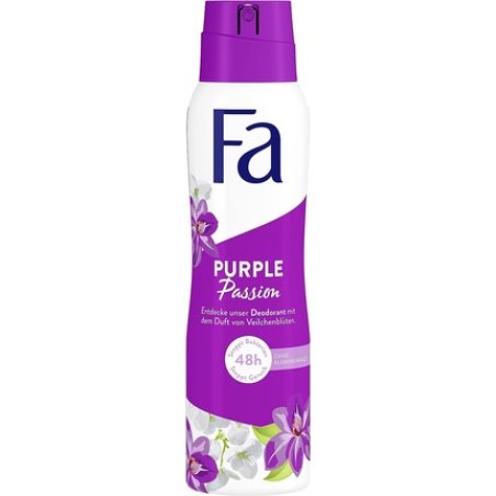 Fa Deodorant Spray Purple Passion with Refreshing Violet Blossom Scent 150ml