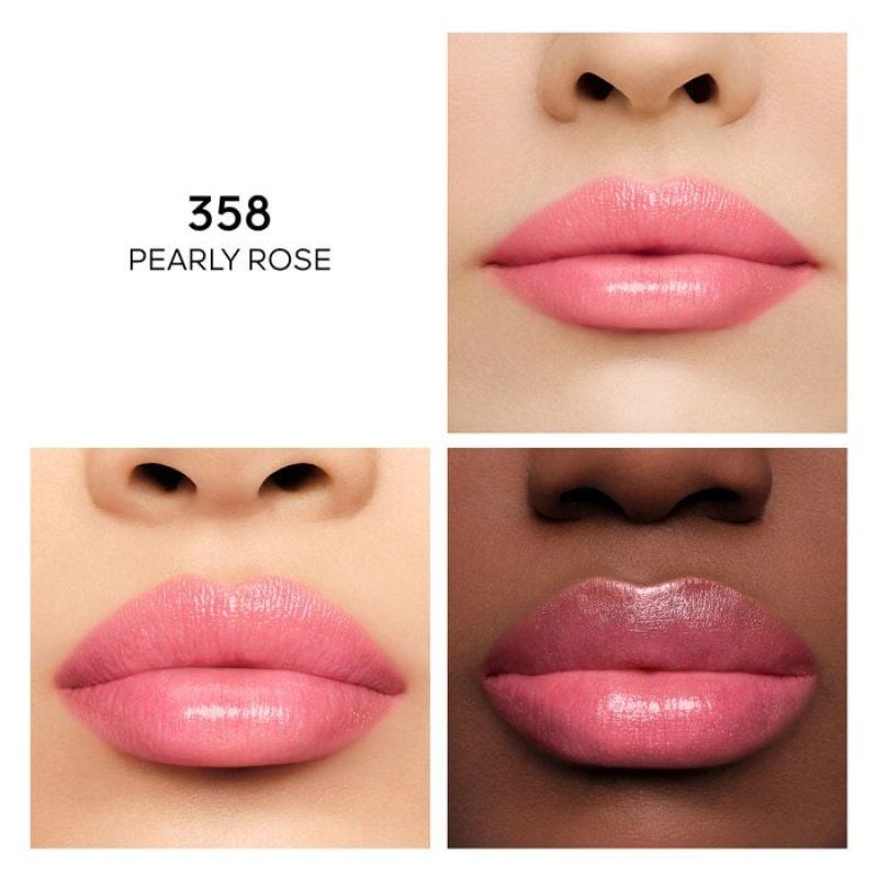 Guerlain KissKiss Bee Glow baume pour les lèvres Beaume pour les lèvres 358 Pearly Rose Femmes