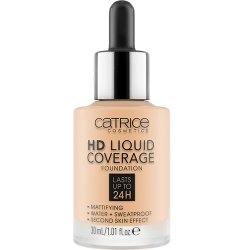 Catrice HD Liquid Coverage Foundation 005 Ivory Beige 30ml - Waterproof and Sweatproof for 24 Hour Wear