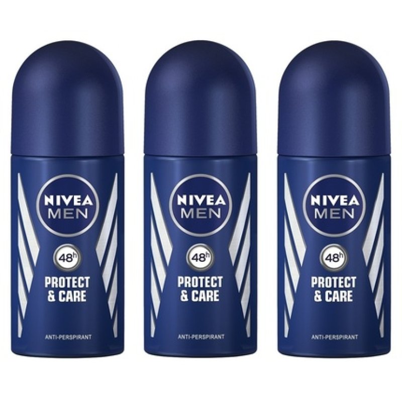 Nivea PROTECT & CARE Men's Roll On Anti-perspirant Deodorant 1.7oz 50ml